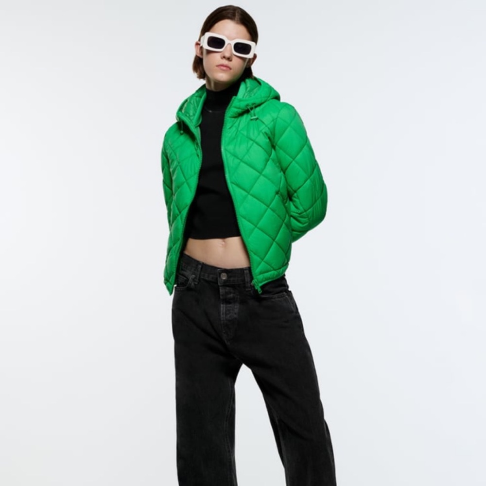 New water repellent hooded Zara jacket.